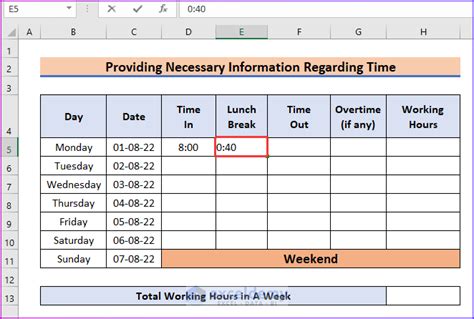 How To Create Attendance Sheet With Time In And Out In Excel