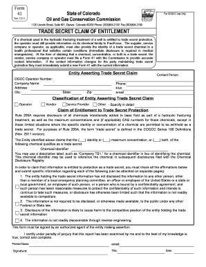 Fillable Online Cogcc State Co Form 41 Colorado Oil And Gas