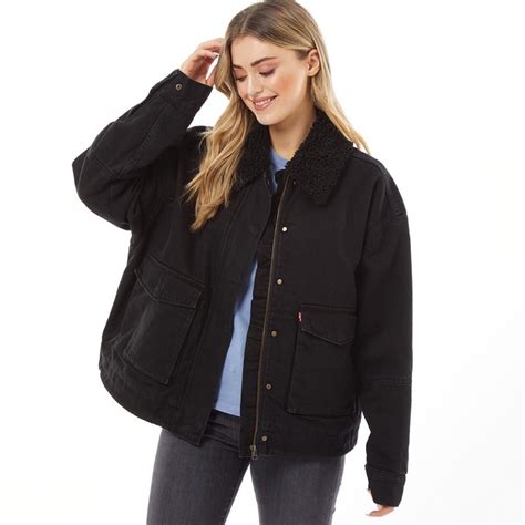 Buy Levis Womens Bubble Sherpa Trucker Jacket Long Night