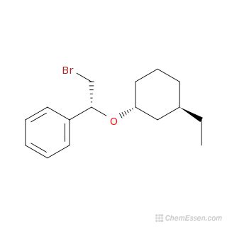 R Bromo R R Ethylcyclohexyl Oxy Ethyl Benzene Structure