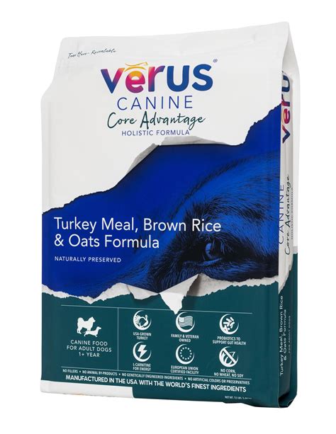 Verus Canine Core Advantage Turkey Meal & Brown Rice Formula Dry Dog F