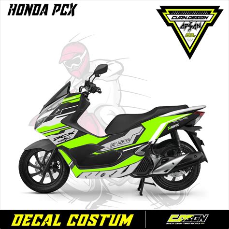 Jual Sticker Decal Full Body Honda PCX Varias Warna Hijaui Shopee