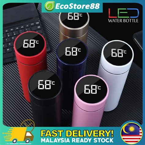 Smart Led Thermos Bottle Ml Touch Display Temperature Vacumn Thermal