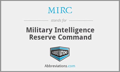 Mirc Military Intelligence Reserve Command