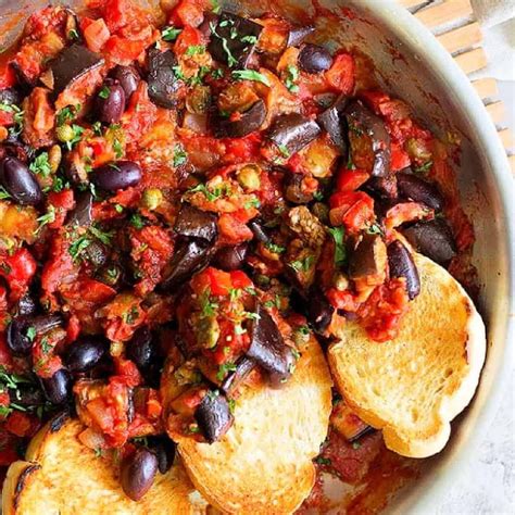 Eggplant Caponata Is An Easy Sicilian Appetizer Thats Full Of Flavor