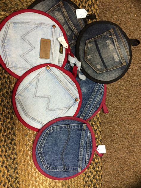 Pot Holders Old Jeans Pot Holders Crafty