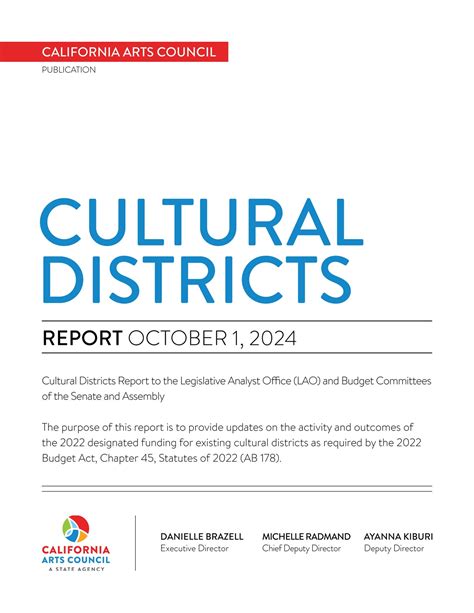 CA Arts Council - Cultural Districts Report - Page 1 - Created with