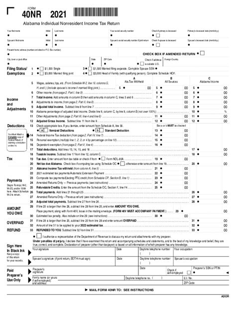 Al Form 40v Fillable Printable Forms Free Online