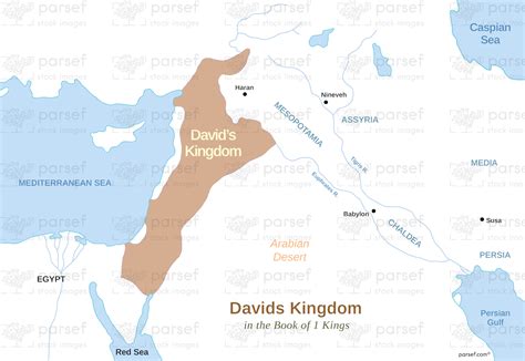 David’s Kingdom Map | Bible History Maps