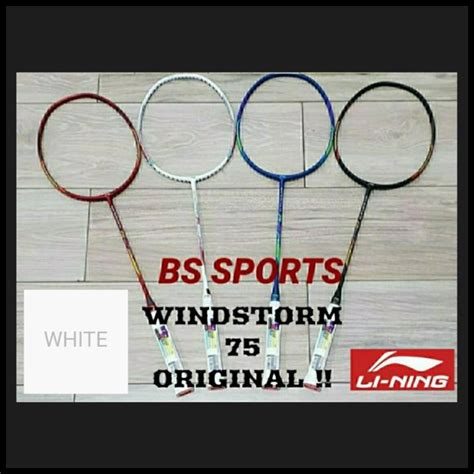 Jual Raket Badminton Raket Lining Windstorm Original Putih