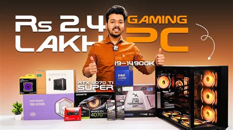 Rs 2 4 Lakh Gaming Editing PC Build 2024 Intel I9 14900K RTX 4070