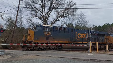 CSX M582 Headed Southbound In Monroe NC With CSXT 3120 In The Lead 11