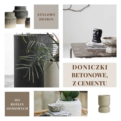 Doniczki Betonowe Sklep Internetowy Natural Home Decor