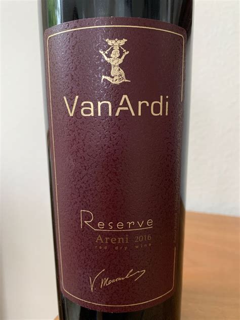 2017 Van Ardi Areni Armenia CellarTracker