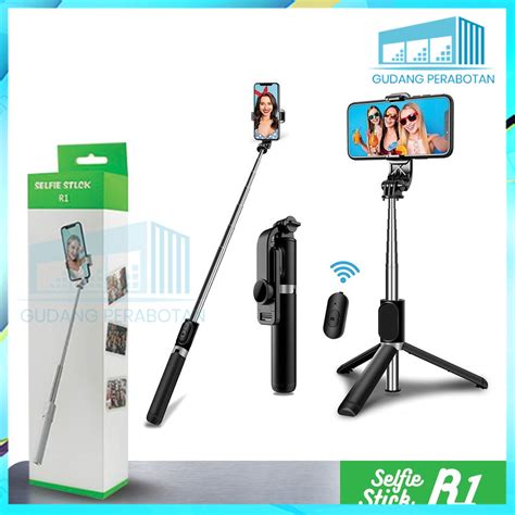 Jual GP Tongsis Tripod R1 Bluetooth Remote Shutter 3in1 Tripod