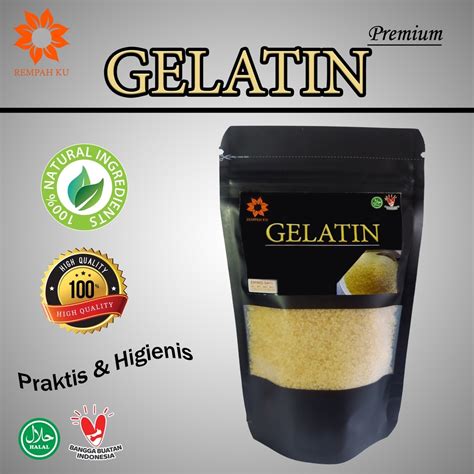 Jual Gelatin Sapi Gelatine Bubuk Halal Komedo Ekstrak Kolagen Sapi Asli