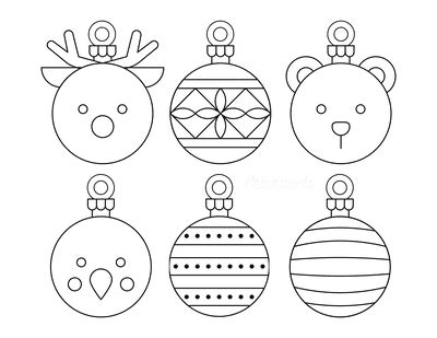 Coloring Pages Of Christmas Decorations