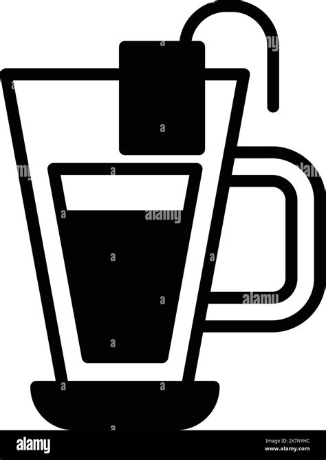 A A Mug Of Hot Coffee Or Hot Tea Icon Illustration In Line Style Stock Vector Image Art Alamy