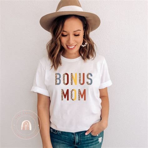 Bonus Mom Tshirt Step Mom Shirt Cute Shirt For Mothers Etsy In 2021