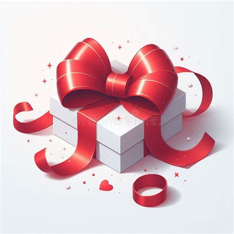 Gift red bow stock illustration. Illustration of diagonally - 327488399