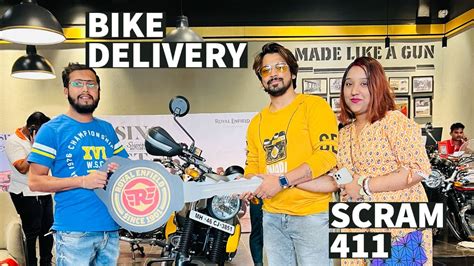 Taking Delivery Of My New Bike Royal Enfield Scram Graphite