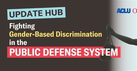 Fighting Gender Based Discrimination In The Public Defense System Aclu Of Oregon