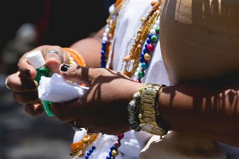 Premium Photo | Integrants of the candomble religion in religious ...