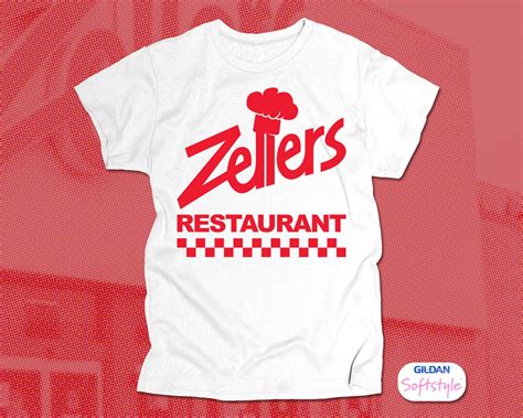 Zellers Restaurant red Logo T-shirt - Etsy