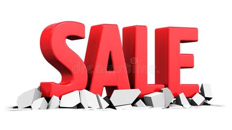 Red 3d Sale Word Text Stock Illustration Illustration Of Discount