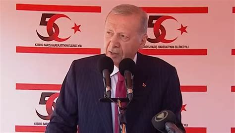 Cumhurbaşkanı Erdoğan Kıbrıs Barış Harekatı nın 50 Yıldönümü nde