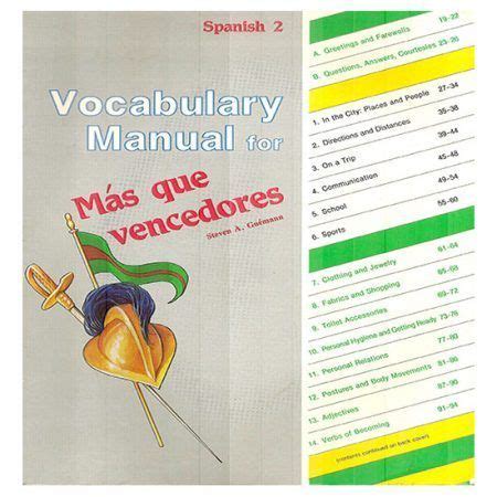 Spanish 2 Vocabulary Manual | Vocabulary, Abeka, Homeschool books