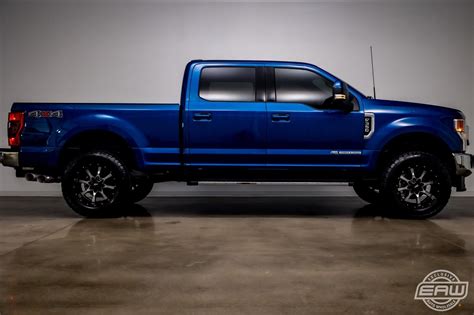 2022 Ford Super Duty F 350 Srw Lariat 1327 Miles Atlas Blue Metallic