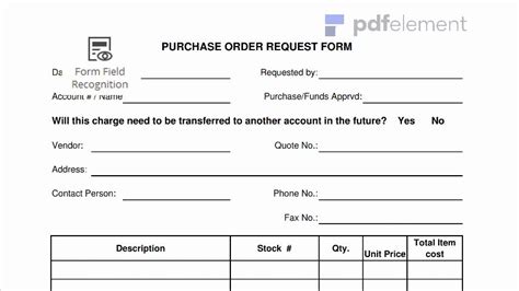 Purchasing Requisition Form Templates Beautiful Purchase Order Request