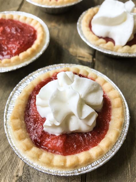 Strawberry Rhubarb Tarts Knead Some Sweets