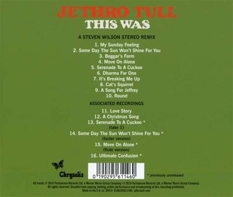 Jethro Tull This Was 50th Anniversary Edition Cd Jpc