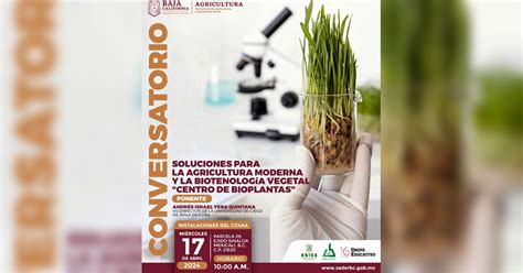 Invita Sader Bc Al Conversatorio Soluciones Para La Agricultura