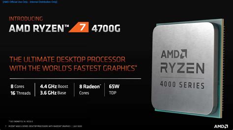 News AMD Stellt Ryzen 4000G Prozessoren Mit Radeon Grafik Vor