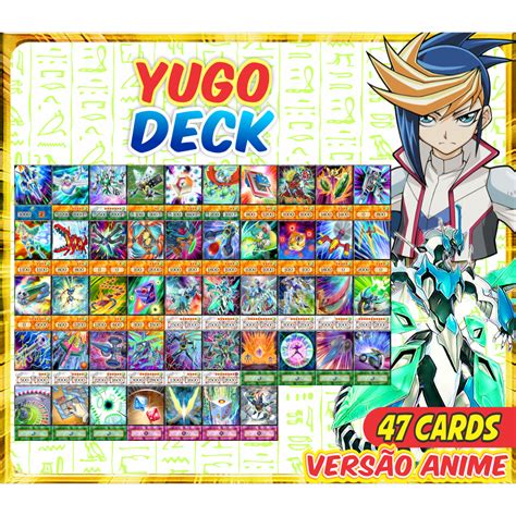 Yugo 47 Cards Deck Anime Yugioh Arcv Yu Gi Oh Baralho De Cartas