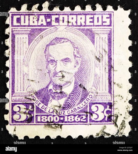 CUBA CIRCA 1954 A Stamp Printed In The Cuba Shows Jose De La Luz