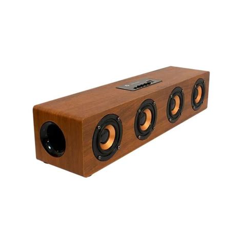 Bocina Bluetooth con diseño tipo de madera