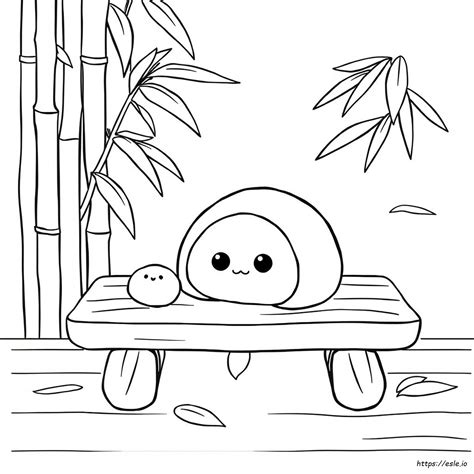 Mochi Colouring Pages