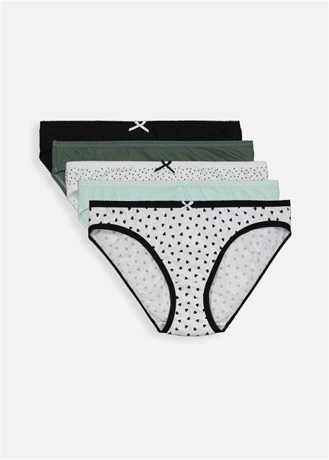 Cotton Bikinis 5 Pack Za