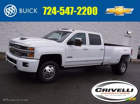 2017 Summit White Chevrolet Silverado 3500hd High Country Crew Cab Dual