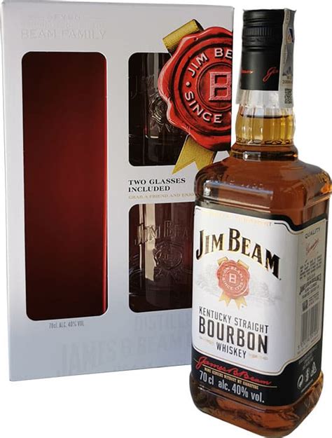 Comprar Whisky Whiskey Americano Jim Beam 2 Vasos Online Licorea