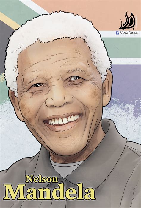 Nelson Mandela Illustration By Venc Design By Victordleon On Deviantart