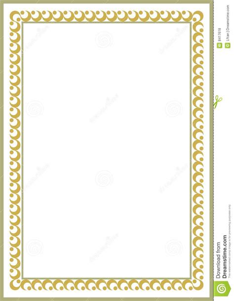 Certificate Border Vector Free At Getdrawings Free Download