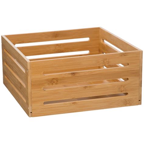 Caisse De Rangement En Bambou 31x15 Paniers Boîtes De Rangement