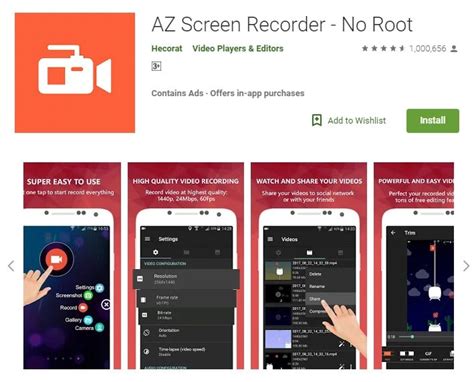 Aplikasi Perekam Layar Screen Recorder Hp Android Terbaik Tanpa Watermark