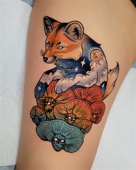 Cool fox tattoo : r/UpvoteBecauseFox