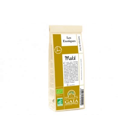 MATE VERT 100G JARDINS GAIA Acheter Sur EtiketBio Eu